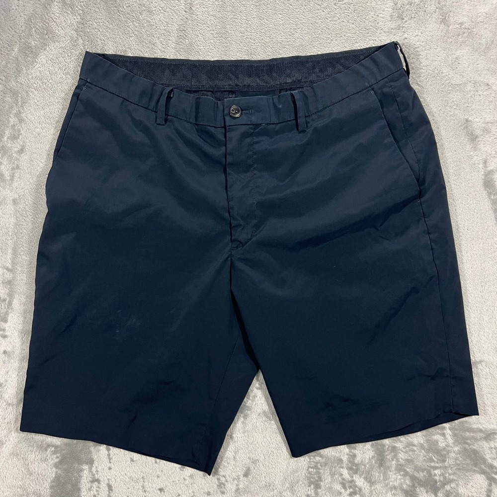 UNIQLO Kando Dry Comfort Shorts Mens M 31 Navy Blue Performance Lightweight Golf